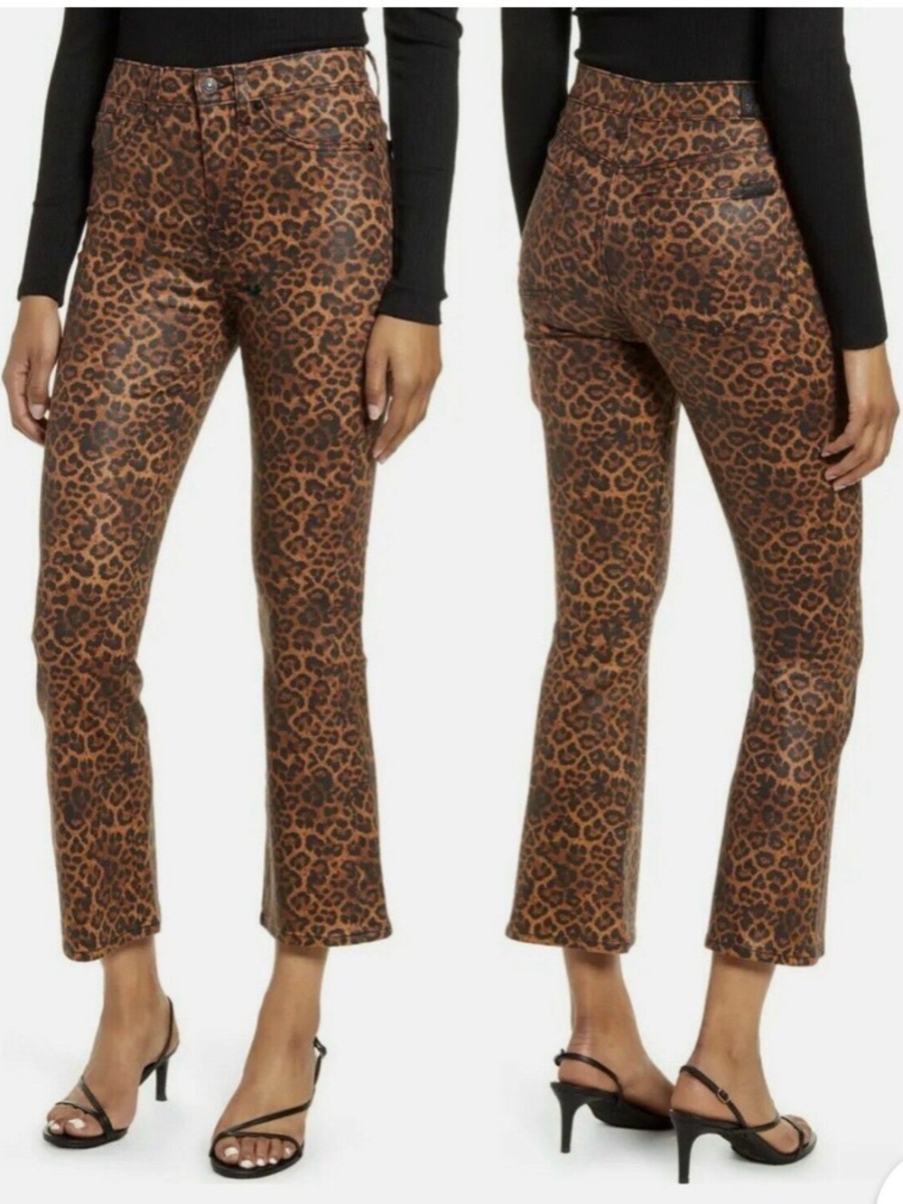 7 for All Mankind Cheetah Print Jeans
